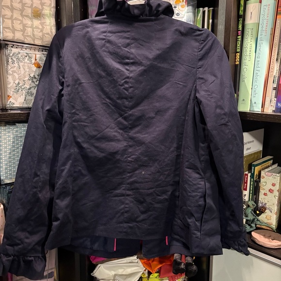 Size 4 lined blue jacketed with ruffles - Picture 3 of 6